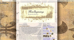 Desktop Screenshot of minibeginnings.blogspot.com