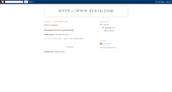 Desktop Screenshot of fleibstuff.blogspot.com