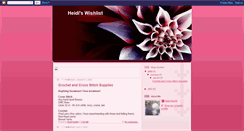 Desktop Screenshot of heidiswishlist.blogspot.com