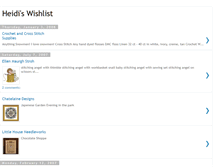 Tablet Screenshot of heidiswishlist.blogspot.com