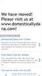 Mobile Screenshot of domesticallydana.blogspot.com