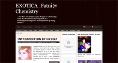 Desktop Screenshot of chemistryfatni.blogspot.com