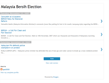 Tablet Screenshot of malaysia-bersih-election.blogspot.com