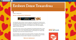 Desktop Screenshot of erobere-deine-traumfrau.blogspot.com
