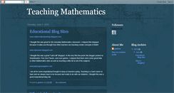 Desktop Screenshot of gwilson-mathematicsteacher.blogspot.com