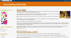 Desktop Screenshot of interestingmaterials.blogspot.com