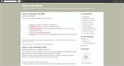 Desktop Screenshot of openvousmente.blogspot.com