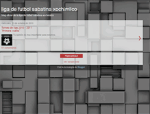 Tablet Screenshot of liga-sabatina-de-futbol-xochimilco.blogspot.com