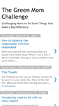 Mobile Screenshot of greenmomchallenge.blogspot.com