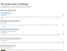 Tablet Screenshot of greenmomchallenge.blogspot.com