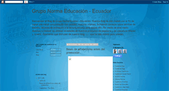 Desktop Screenshot of normaeducacionecuador.blogspot.com