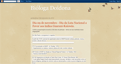 Desktop Screenshot of biologadoidona.blogspot.com