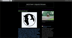 Desktop Screenshot of destinyequestrian.blogspot.com