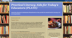 Desktop Screenshot of literacyplate.blogspot.com