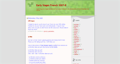 Desktop Screenshot of earlyfrench.blogspot.com