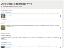 Tablet Screenshot of curiosidadesdelmundovivo.blogspot.com