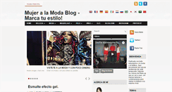 Desktop Screenshot of mujeralamodablog.blogspot.com