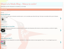 Tablet Screenshot of mujeralamodablog.blogspot.com