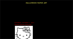 Desktop Screenshot of halloweenpaper-art.blogspot.com