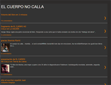 Tablet Screenshot of elcuerponocalla.blogspot.com