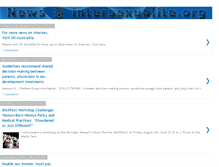 Tablet Screenshot of intersexnews.blogspot.com