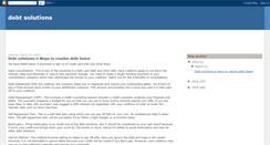 Desktop Screenshot of debt-solutions-center.blogspot.com