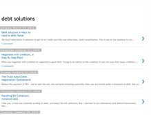 Tablet Screenshot of debt-solutions-center.blogspot.com