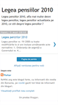 Mobile Screenshot of legeapensiilor2010.blogspot.com