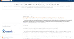Desktop Screenshot of crossroadsbaptistsc.blogspot.com