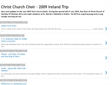 Tablet Screenshot of choirireland09.blogspot.com