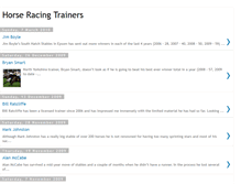 Tablet Screenshot of horseracingtrainers.blogspot.com