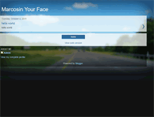Tablet Screenshot of marcosinyourface.blogspot.com