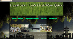 Desktop Screenshot of hiddenbali.blogspot.com