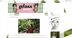 Desktop Screenshot of glossposse.blogspot.com