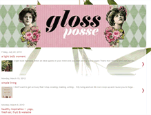 Tablet Screenshot of glossposse.blogspot.com