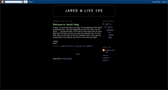 Desktop Screenshot of live105jared.blogspot.com