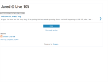 Tablet Screenshot of live105jared.blogspot.com