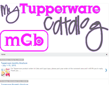 Tablet Screenshot of mytupperwarecatalog.blogspot.com