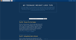 Desktop Screenshot of myteenageweightlosstips.blogspot.com