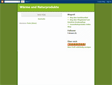 Tablet Screenshot of naturprodukte-und-wellness.blogspot.com