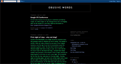 Desktop Screenshot of obusivewords.blogspot.com