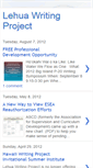 Mobile Screenshot of lehuawritingproject.blogspot.com
