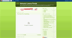 Desktop Screenshot of adroniolearnzportal.blogspot.com