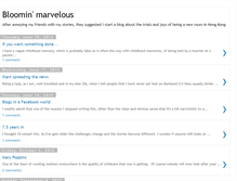 Tablet Screenshot of bloominmavelous.blogspot.com