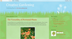 Desktop Screenshot of creativegardening.blogspot.com