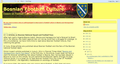 Desktop Screenshot of bosnianfootballculture.blogspot.com