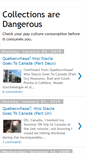 Mobile Screenshot of collectionsaredangerous.blogspot.com