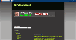 Desktop Screenshot of girl-skateboard-1plus.blogspot.com