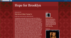 Desktop Screenshot of hopeforbrooklyn.blogspot.com