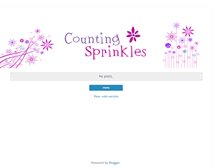 Tablet Screenshot of countingsprinkles.blogspot.com